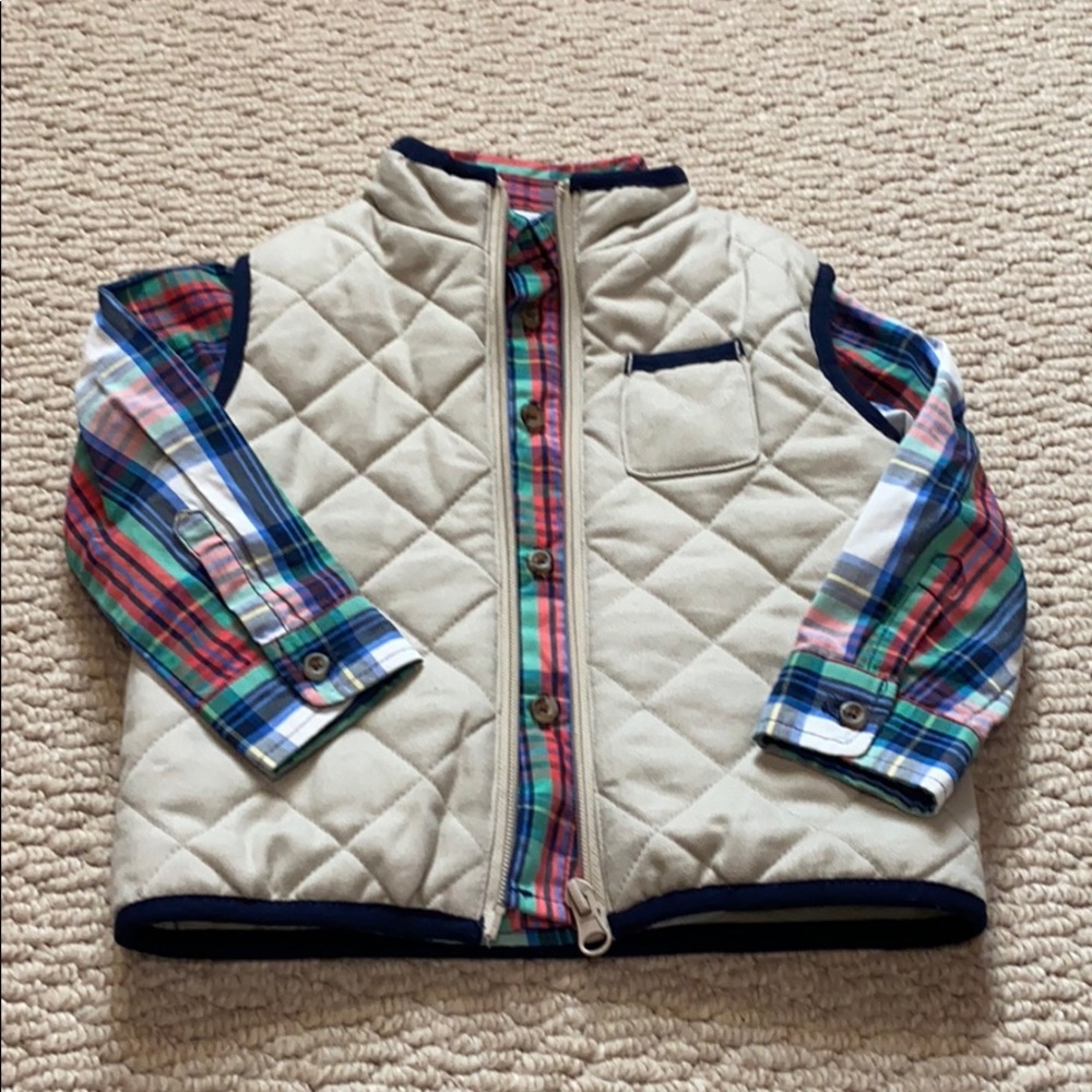 Crown & Ivy Quilted Vest & Button Down Shirt EUC